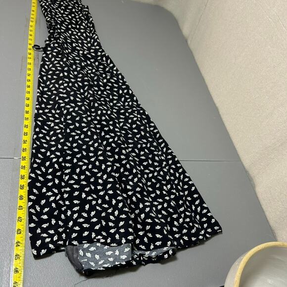 VTG Ed Michaels Womens Button Front Midi Dress Size 10 Petite Hat Print Cottage - Picture 11 of 12